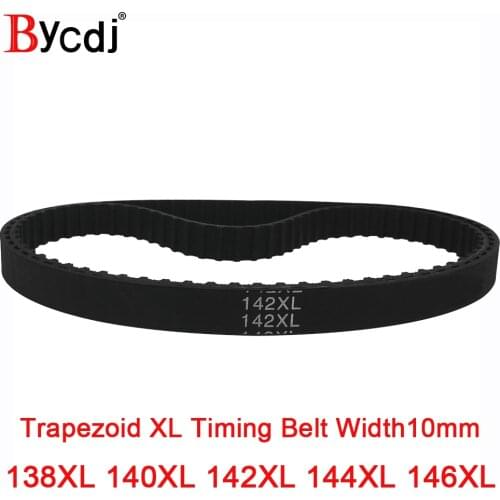 XL Timing Belt 138XL/140XL/142XL/144XL/146XL Rubber Timing Pulley Belt 10mmWidth Closed LoopToothed Transmisson Belt pitch5.08mm