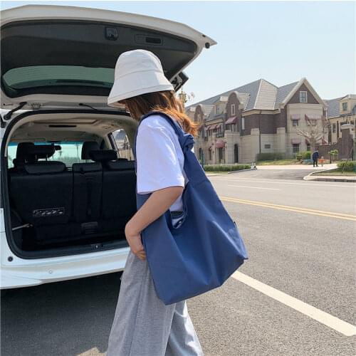 Shoulder Bags Designer Shopping Tote Bag Women Bag Female Handbag Purse 2021 New Trend Canvas High Capacity Solid Color Simple
