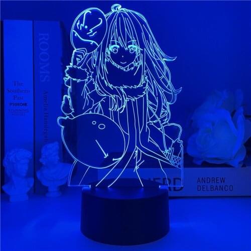 That Time I Got Reincarnated as a Slime 3d small night light Riman surrounding Rimuru Tempest model childrens gift led lights