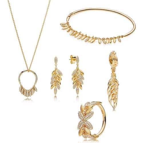 Fashion New 925 Silver Ladies Classic Luxury Natural Color Seed Floating Particles Beads Charm Set Original Jewelry Gift