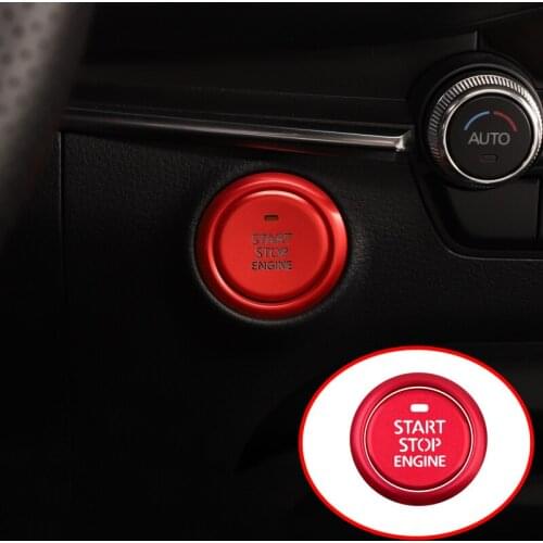 2pcs For Mazda 3 Axela 2019-2021 Start Button Ignition Switch Cover Trim decoration Car Accessories