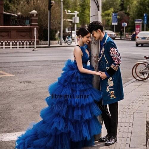 2021 Wedding Dress For Women Tiered Tulle Skirt Ball Gown Elegant Evening Dress Real Picture L4228