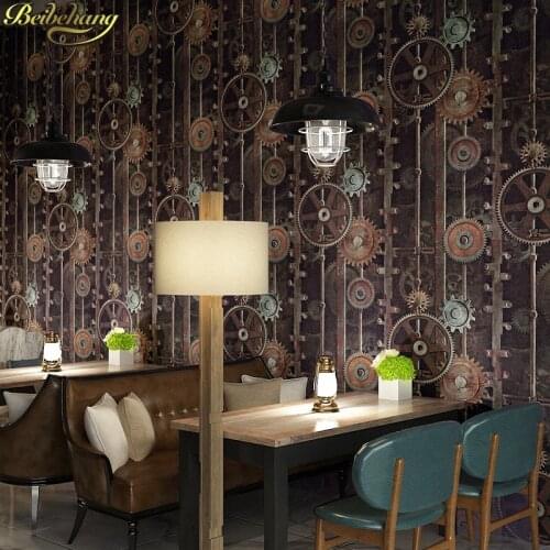 Beibehang wall paper papel de parede 3d wallpaper retro wavy striped relief European high foaming non-woven wallpaper the