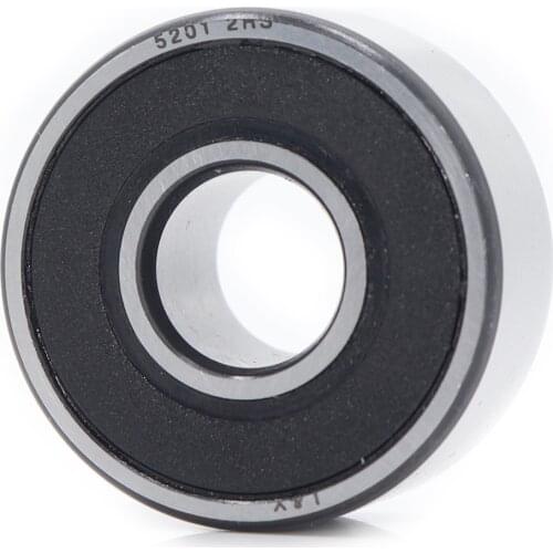 5201 2RS Bearing 12*32*15.9 mm ( 1 PC ) Axial Double Row Angular Contact 5201RS 3201 2RS 3056201 Ball Bearings