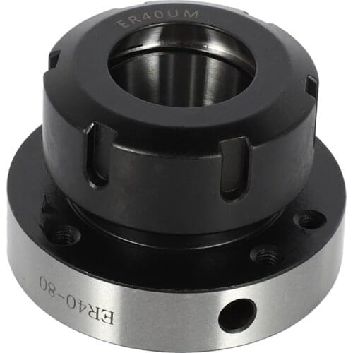 80mm Diameter ER40 Collet Chuck Accuracy Steel Fixing Chuck Holder for CNC Milling Table Machine Lathe Tool Holder