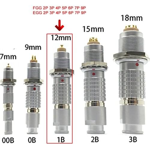 Free Shipping FGG 1B 2-16 Pins 9mm LeMO 2pin Aviation Connector Plug and Socket,Push-Pull Self-Lock Power Cable