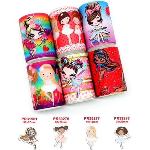 Free shipping characters printed grosgrain ribbon 37845