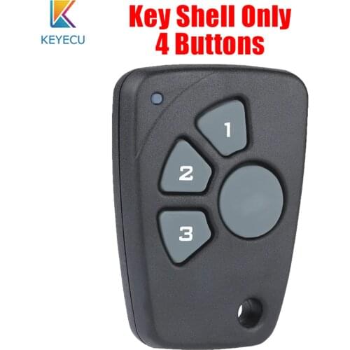 KEYECU 10PCS/Lot Remote Key Shell Case Cover 4 Buttons for Chevrolet Cruze Spark Onix Silverado Volt Camaro