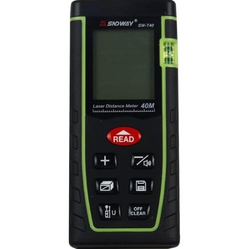 SNDWAY Mini Handheld Laser Distance Meter 40m Laser Rangefinder OEM Laser Tape Measure Roulette Tool