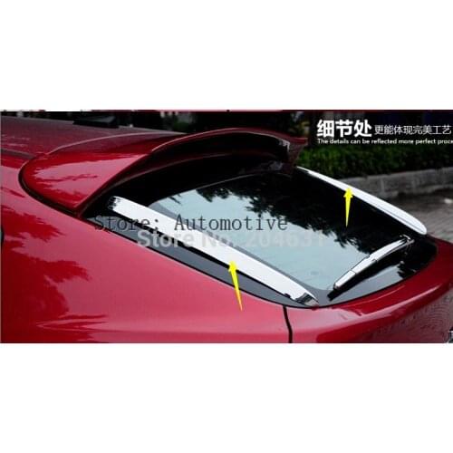 ABS Chrome Tailgate Rear Window Decoration Cover Trim For Chevrolet Cruze 5DR Hatchback 2009-2013