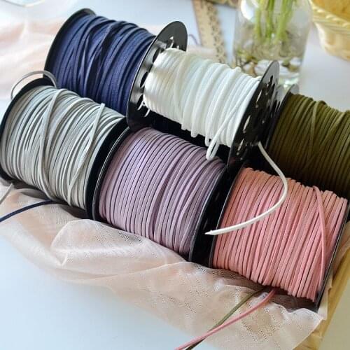 3m Deerskin Double-faced Suede Skirt String Woven Necklace Rope Leather Rope Clothing materials 0.3cm