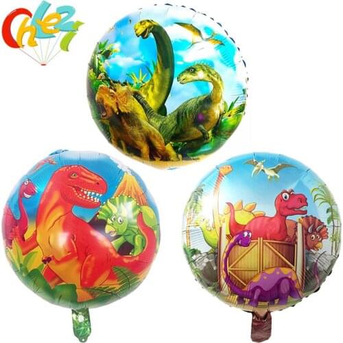 5pcs 18inch Dinosaur Party Balloons Foil Helium Balloon Kids Birthday Party Supplies Toys gifts Dinosaur Decoration Globos