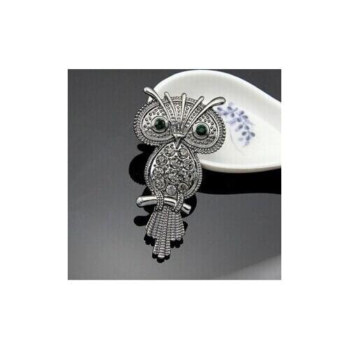 Hot sale vintage animal owl brooch pin/Korean luxury fashion jewelry women accessories wholesale/broches mujer/brosche/broszki