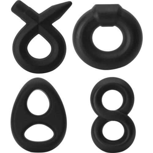 Penis Ring Delay Ejaculation Cockring Sex Toys For Men Male Masturbation Soft Flexible Liquid Silicone Cock Ring