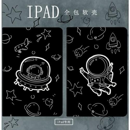 For mini 9.7 ipad 9.7 234 2017 2018 pro9.7 pro10.5 2019 10.2 pro11 2018 2020 leather line spaceship astronaut