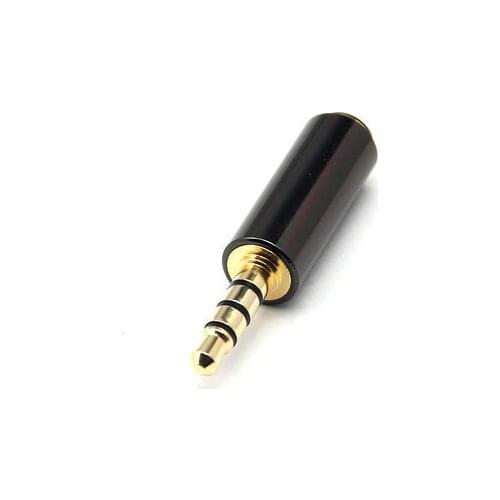 20pcs/lot Metal 3.5mm earphone adapter audio CTIA standard to OMTP standard headphone audio adapter wholesale