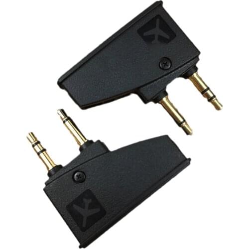 Mini 3.5MM Airplane Plug Adapters for Bose QC15 QC3 Noise Canceling Aviation Audio Plug for Bose QC25 QC35 Headphone Adapter