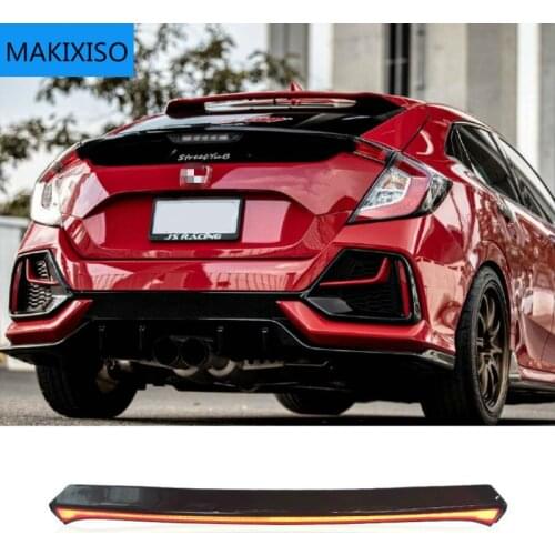 For Honda Civic Type R 2021 Multi-function LED Rear Bumper Fog Lamp Brake Light Dynamic Turn Signal Reflector