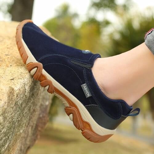 Men Casual Shoes Breathable Loafers Trendy Sneakers 2020 New Comfortable Flat Handmade Leather Suede Loafers Shoes Men Footwear