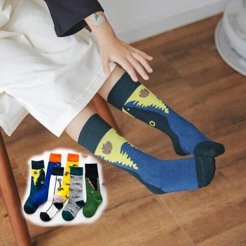 Baby Girls Sock Knee High Cotton Cute Knee Socks Kid Clothing Unisex Toddler Boot Socks Cartoon Kids Animal Emboidered Socks