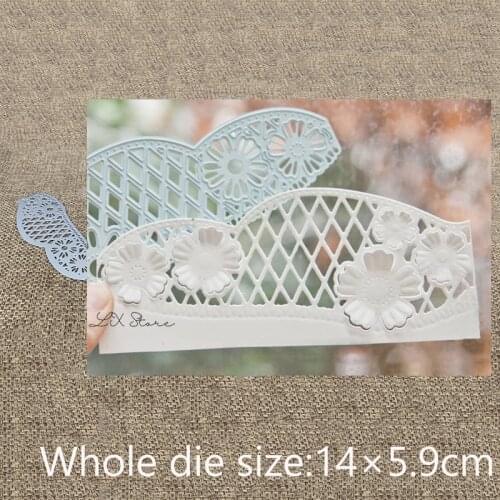 New Design Craft Metal Cutting Die die cuts flower mesh edge decoration scrapbook Album Paper Card Craft Embossing die cuts