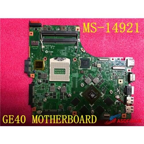 Original MS-1492 FOR MSI GE40 LAPTOP MOTHERBOARD WITH GT850 Graphics card MS-14921 Test OK