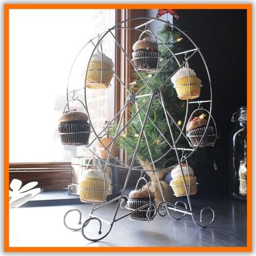 Baking ferris wheel cup cake rack tableware afternoon refreshment heart rack dessert table display rack wedding cake shelf