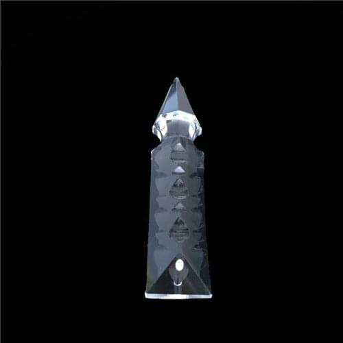 Hanging Pendant 150pcs/200pcs,63mm/76mm The Rocket Head Shape Crystal Prism Glass Trimming Crystal Lamp Chandelier Parts
