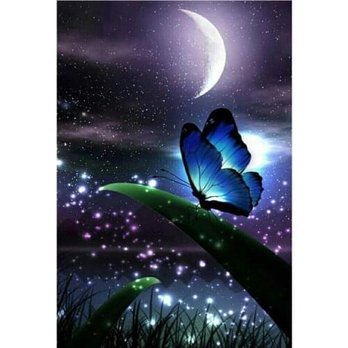 ARMYQZ 5D DIY full square diamond embroidery "moon butterfly, star" diamond painting cross stitch rhinestone mosaic decoration