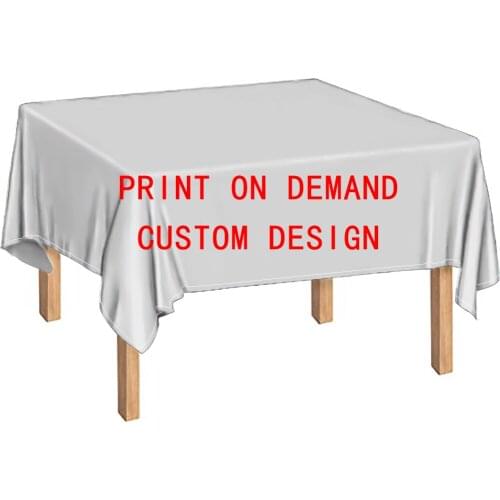 On Demand Printing Table Cloth Rectangular Table Desk Cover Tablecloth Waterproof Stain Tablecloths Oilcloth Mantel Mesa