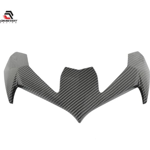 QMSTART Racing Carbon Motorcycle Front Headlight Headlamp Upper Cover Nose Plate For KAWASAKI Z 900 Z900 ZR900 ABS 2020 2021