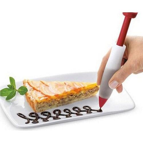 Silicone Food Writing Pen Chocolate Decorating Pen Cake Mold Cream Cup Pastry Icing Piping Cream Chocolate Syringe Baking Tools