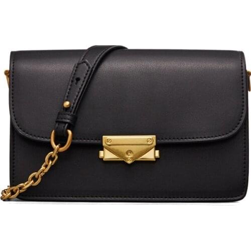 Bags for Women 2020 Hand Curd Bean Curd Wrapped In Cubes Split Leather Single Shoulder Slanted Shoulder Flight Attendants Bag