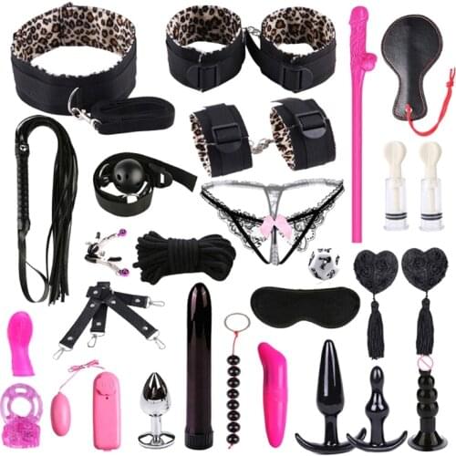 Couple sex products handcuffs whip nipples clip blindfold mouth adult sex products bundle toys couple flirting games