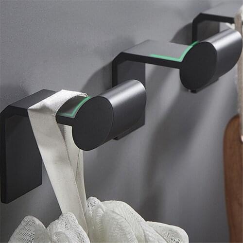 1PC Multi-Purpose Clothes Hooks Wall Mounted Punch-free Coat Hook Hanger Waterproof Bathroom Towel Bath Ball Robe Hooks Rack