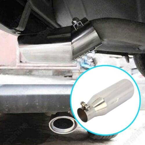 Universal Exhaust Tip Replacement Stainless Steel Silver Color Exhaust Pipe End Tail Throat for Car