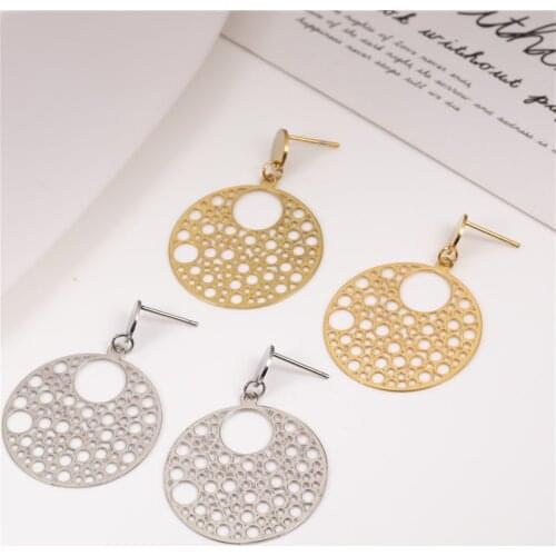 OUFEI Stainless Steel Jewelry Woman Moon Earrings For Women Drop Earrings 2020 Fashion Jewelry Summer Accessories Bohemian