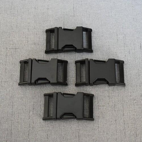 10Pieces 20mm Black Metal Backpack strap Buckle Quick Side Release Buckle for Bracelet DIY Dog Collar Strap Webbing Outdoor Camp