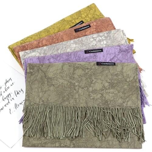 2020 luxury brand cashmere women scarf printed winter warm shawl and wraps pashmina bandana long thicken blanket female foulard