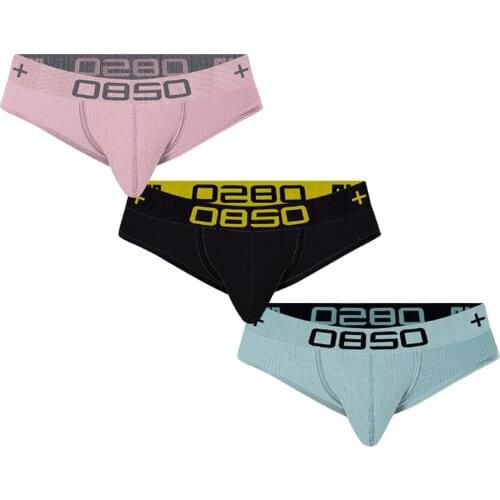 3pcs/lot Man Underwear Cotton Men Briefs Set 6 Colors Sexy Male Underpants Comfortable Gay Panties Free Shipping Wholesale