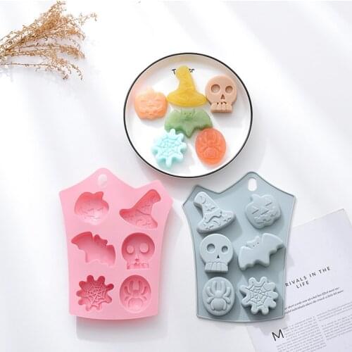 3D Cake Mold Halloween Pumpkin Silicone Mold Fondant Candy Cookie Cake Mold Cupcake Decoration Cake Tools Baking Accessories