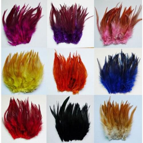 50 root sell 10-15cm 4-6 inch rooster neck feather DIY Christmas day decorate feather