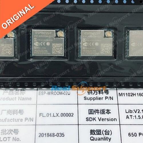 50PCS ESP-WROOM-02 ESP-WROOM-02U ESP8266EX Smart Home automation Module Espressif Original