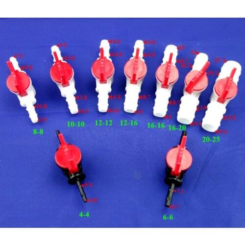 Aquarium Accessories Plastic Hose Barb Ball Valve