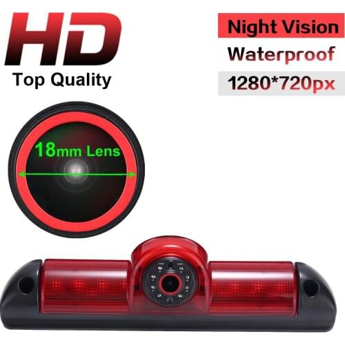 NEW 18mm HD lens Car Brake Light Rear view camera for van fiat ducato peugeot boxter citoen junmper bremsleuchte wohnmobil