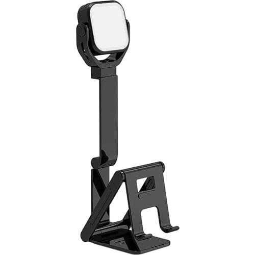 G2 Bracket Fill Light 1000MAh Portable Folding Mobile Phone Live Bracket LED Square Desktop Retractable Beauty Light