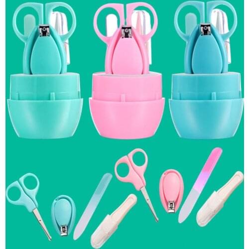 Hot Sale Baby Nail Clipper Infant Finger Trimmer Scissors Daily Care Multi-functional And Convenient 3 Colors Optional Set