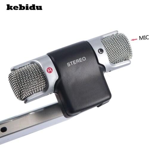 Kebidu 2017 New Mini Stereo Microphone Digital Mic 3.5mm Interface Mini Jack for PC Laptop Notebook Mobile Phone