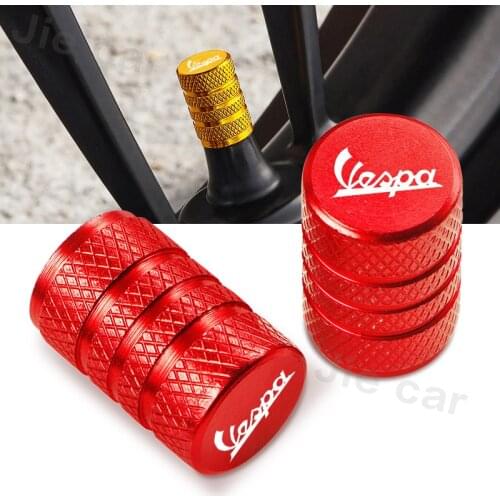 For Piaggio Vespa Sprint Primavera GTV GTS 50 125 150 250 300 300ie Touring Super Scooter Wheel Tire Valve Caps