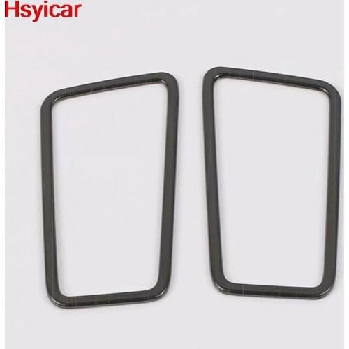 Hsyicar For Toyota RAV4 RAV 4 2019 2020 Front Upper Air Condition Vent Outlet Cover Trim Interior Accessories Stainless Steel